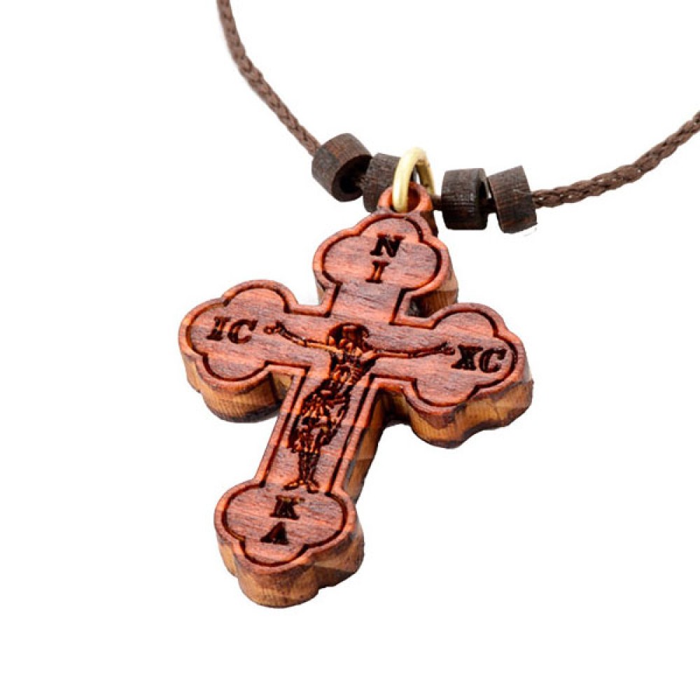 Natural Sandalwood Cross Pendant Necklace for Men Women Boy Girl Gift Wood  Wooden Casual Sweater Chain (Red) : Amazon.in: Fashion